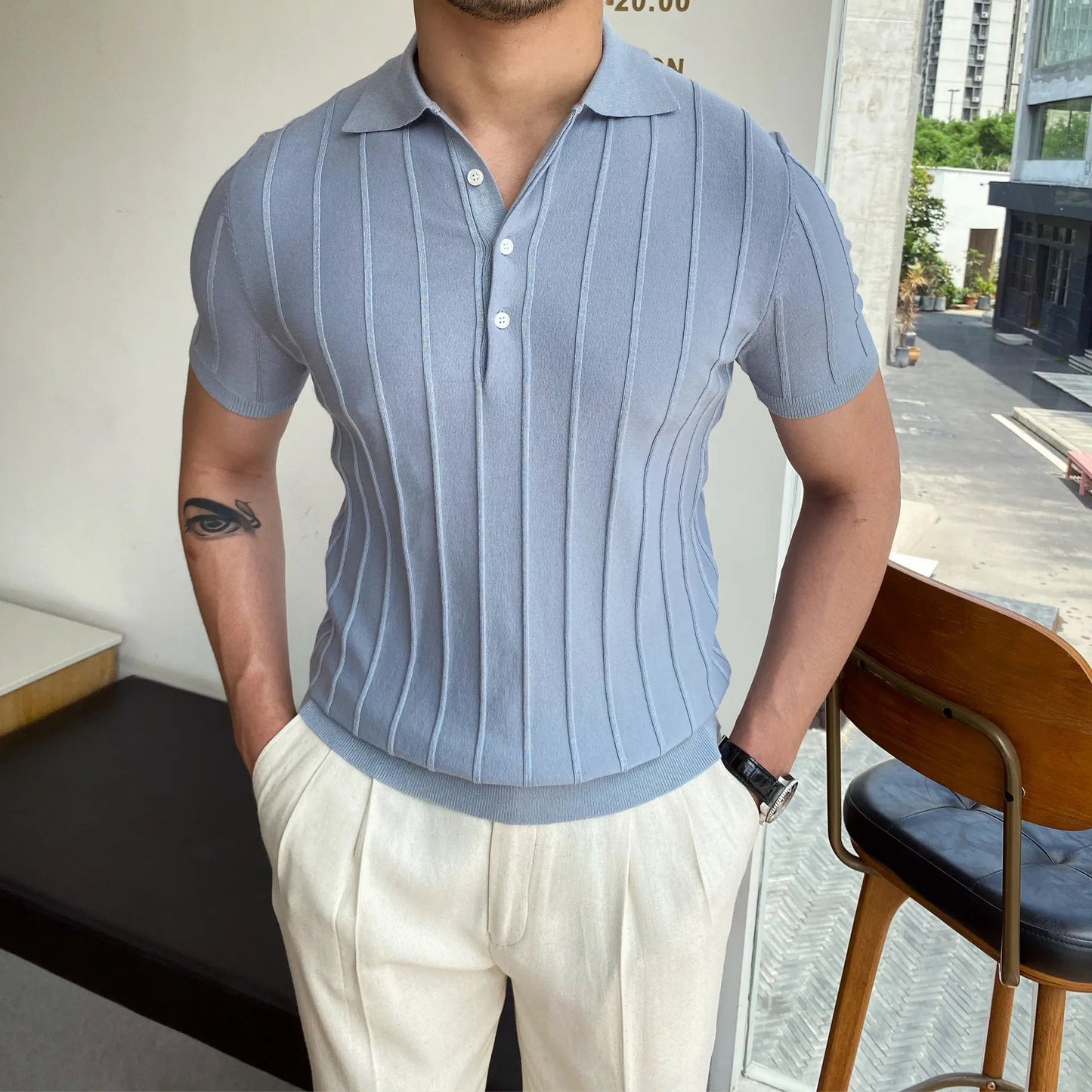 Alaric Ribbed Polo